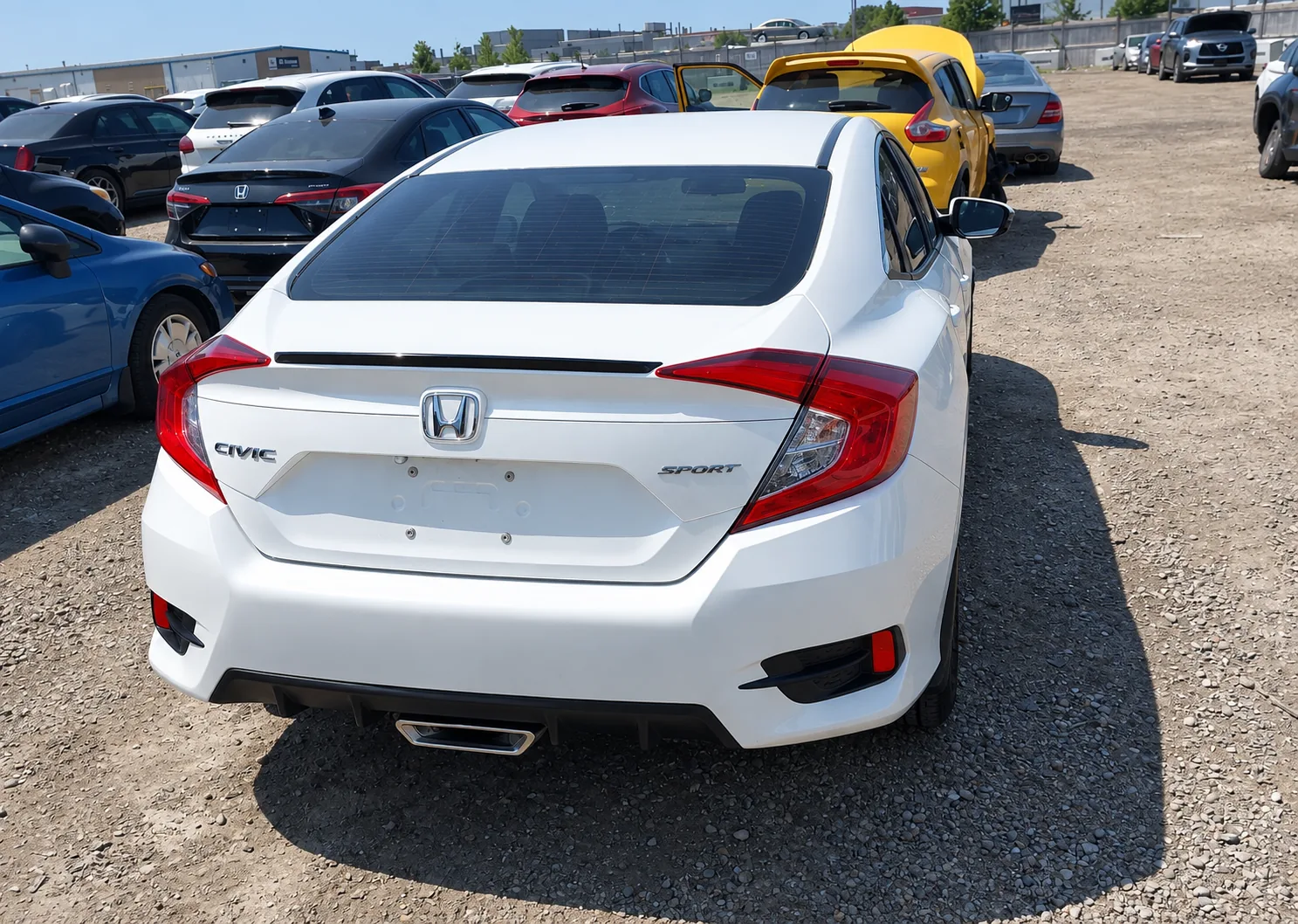 Civic Sport 2021 vue arrière