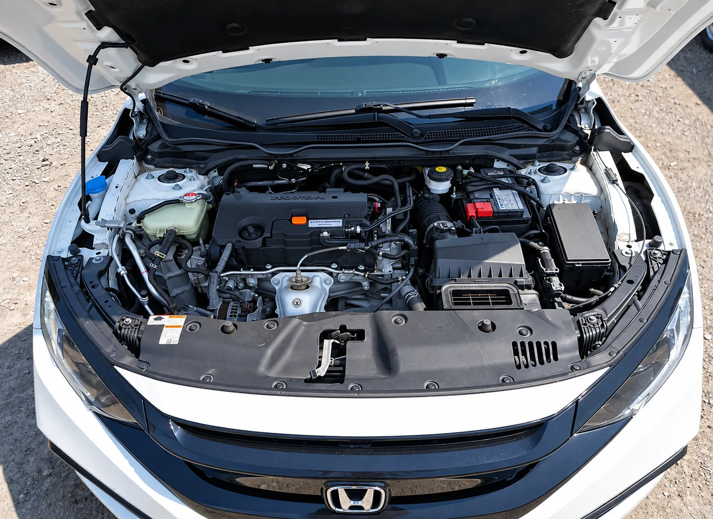 Civic Sport 2021 compartiment moteur