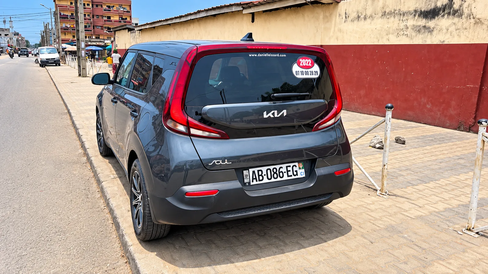 2022 Kia Soul vue arrière trois quarts